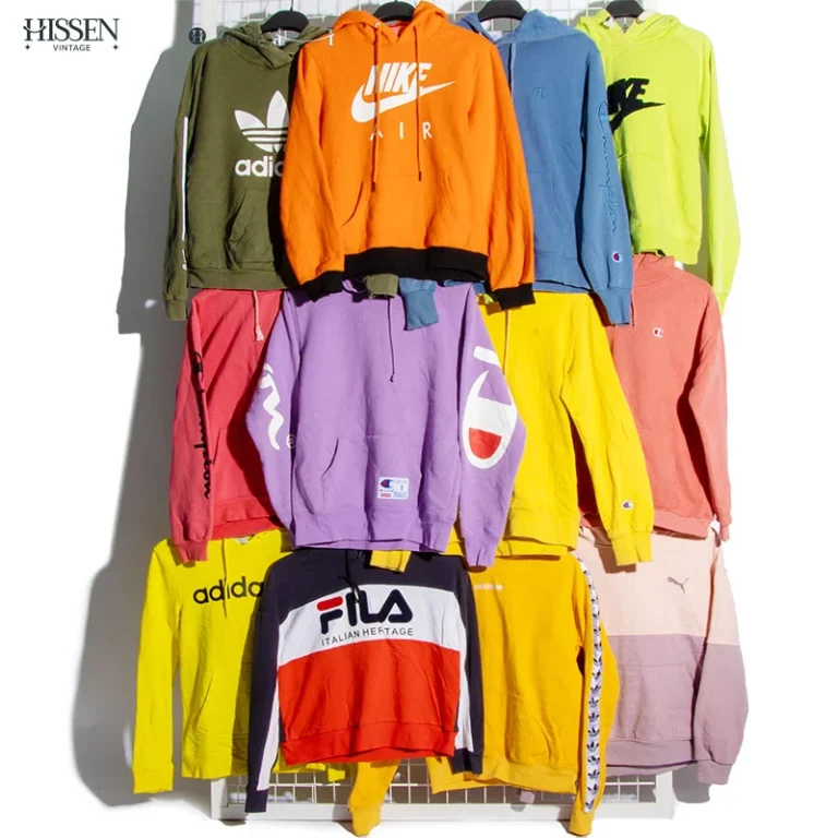 A curated collection of vintage used Hoodie wholesale from some of the most popular clothing brands.