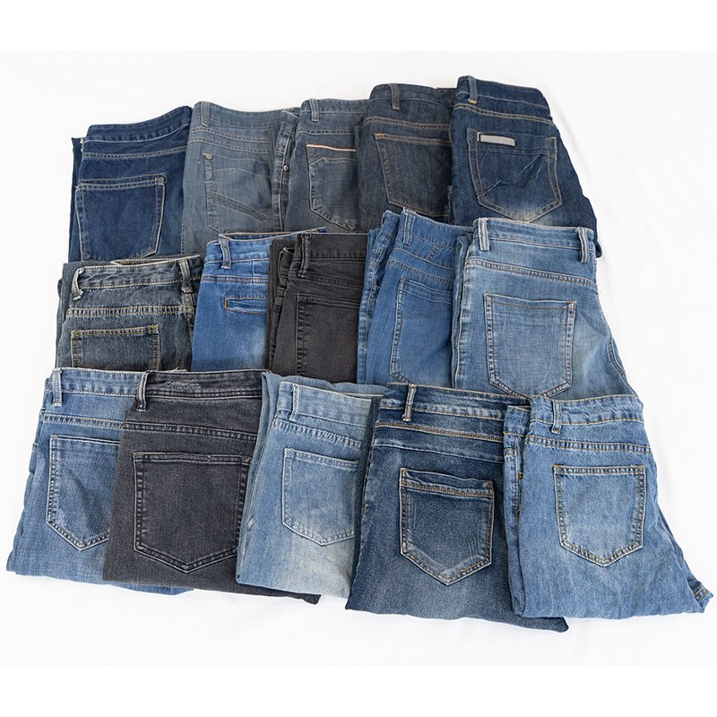 Graded vintage apparel lot with branded t-shirts sweatshirts and denim for wholesale