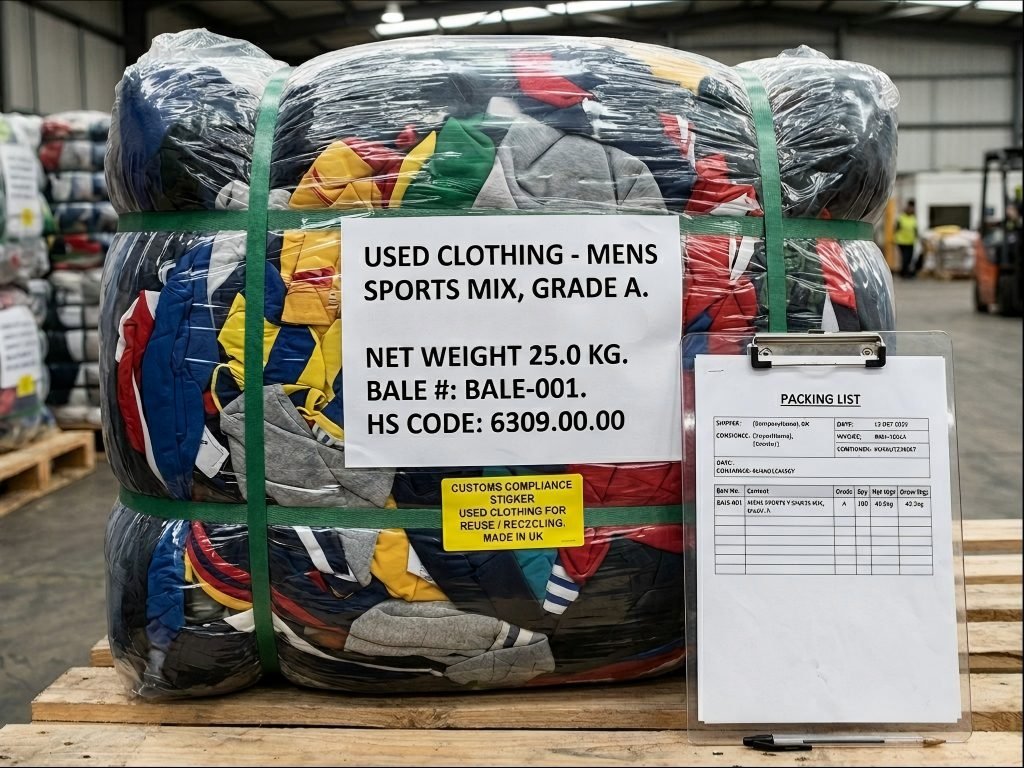 Second Hand Sports Clothing to the UK