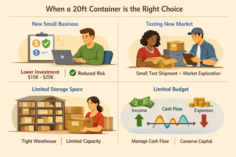 When to choose 20ft container