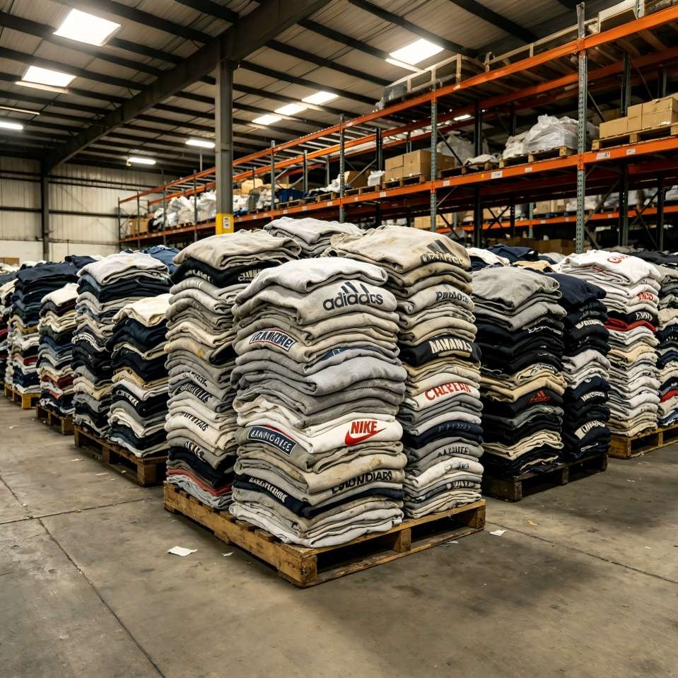 Stock of branded t-shirts