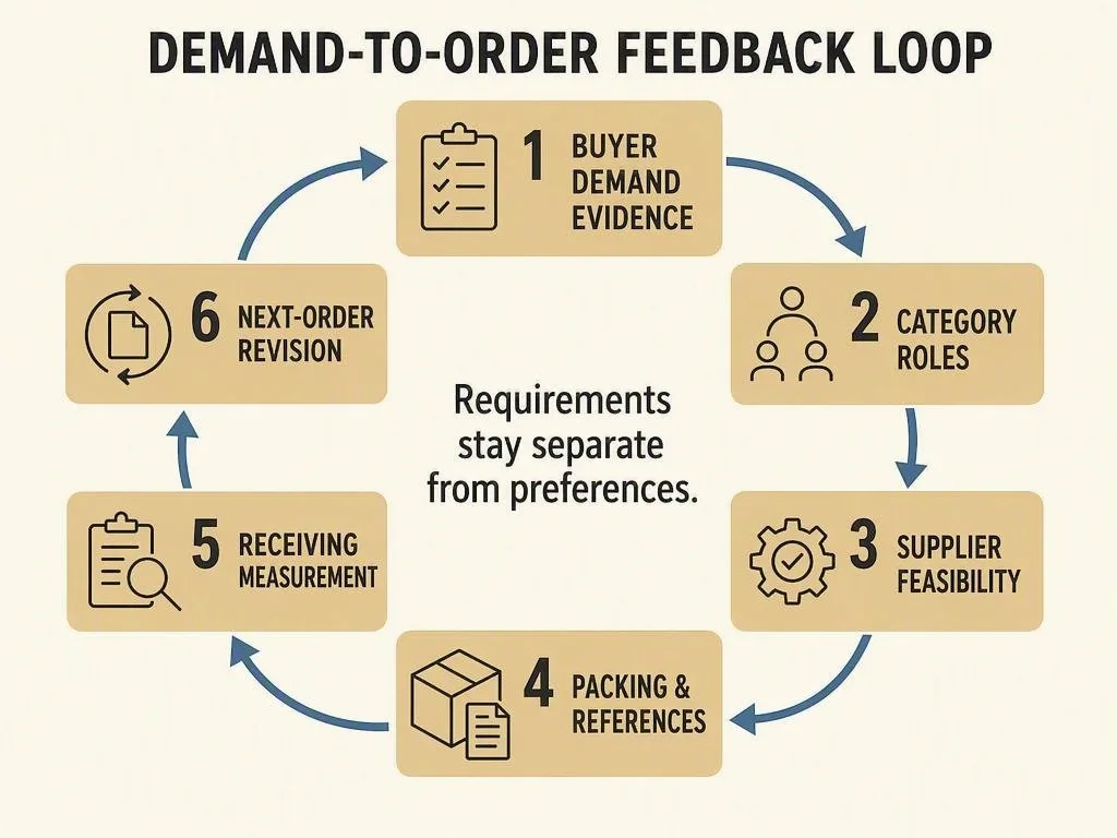Demand-to-order feedback loop for used sportswear buyers