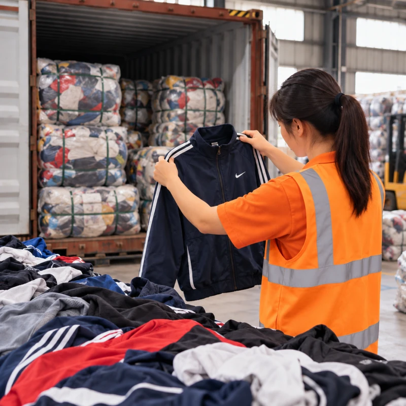How to Record Brand Mix After a Used Sportswear Container Arrives