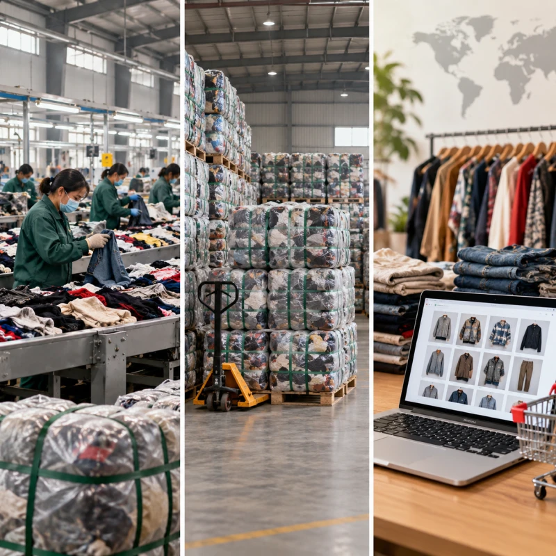 Used Clothing Sorting Factory vs Wholesaler vs Marketplace