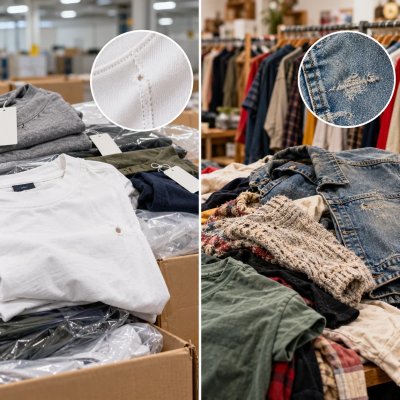 Factory Seconds vs Second-Hand Clothing
